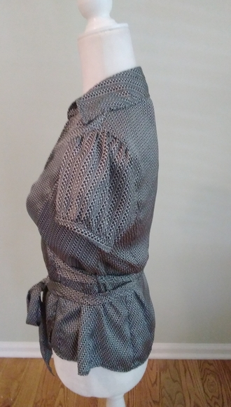 LOFT dot print wrap top - Picture 2 of 4